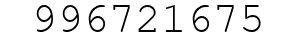 Number 996721675.