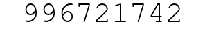 Number 996721742.