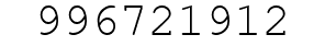 Number 996721912.