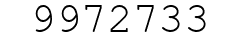 Number 9972733.