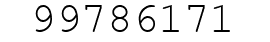 Number 99786171.