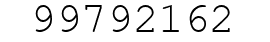 Number 99792162.