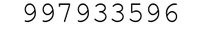 Number 997933596.