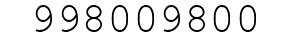 Number 998009800.
