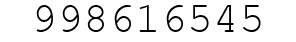 Number 998616545.
