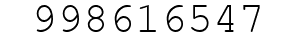 Number 998616547.