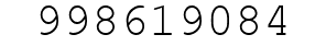 Number 998619084.
