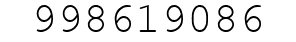 Number 998619086.